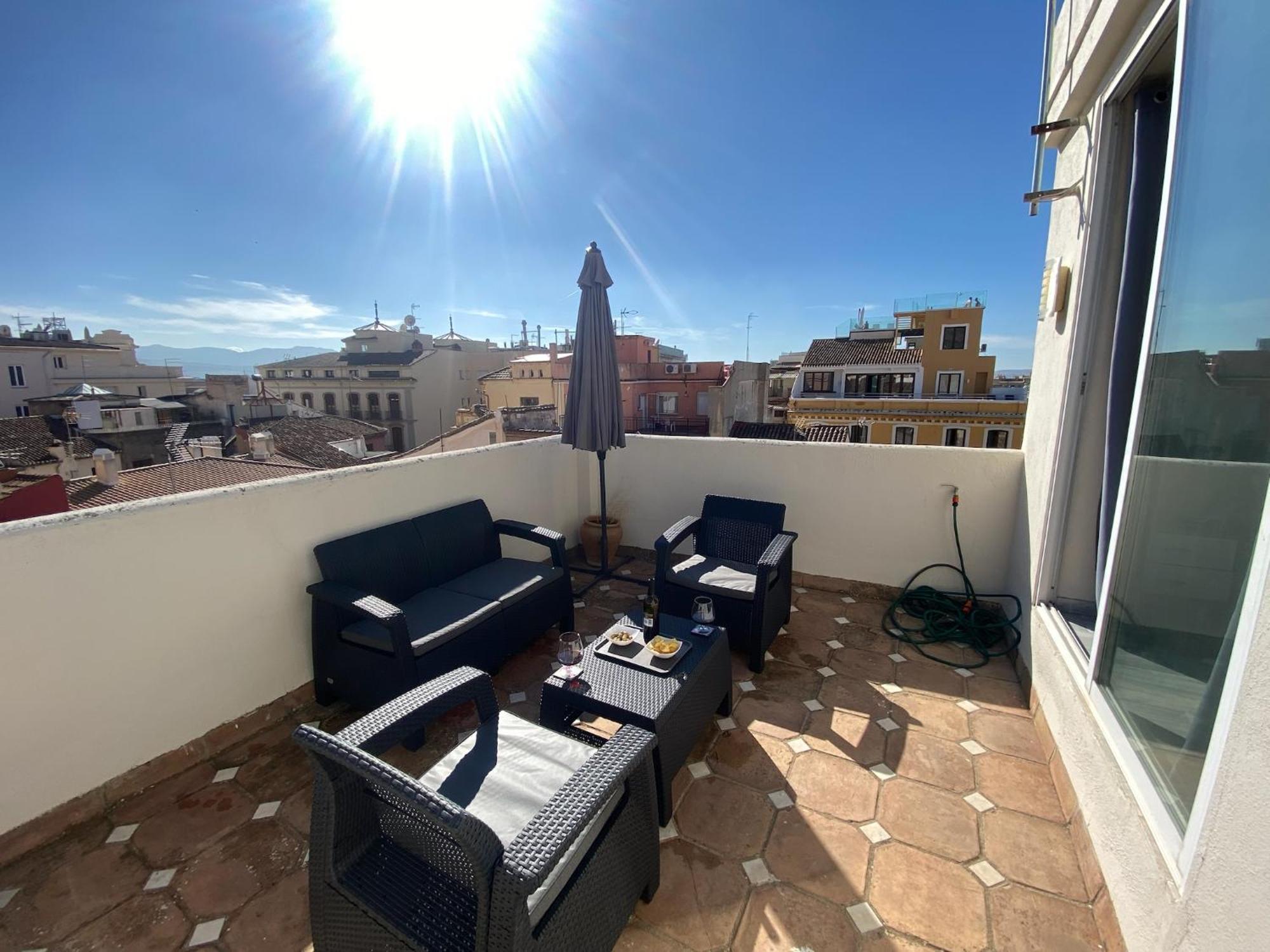 Appartamento Atico Con Vistas En Granada Centro Esterno foto
