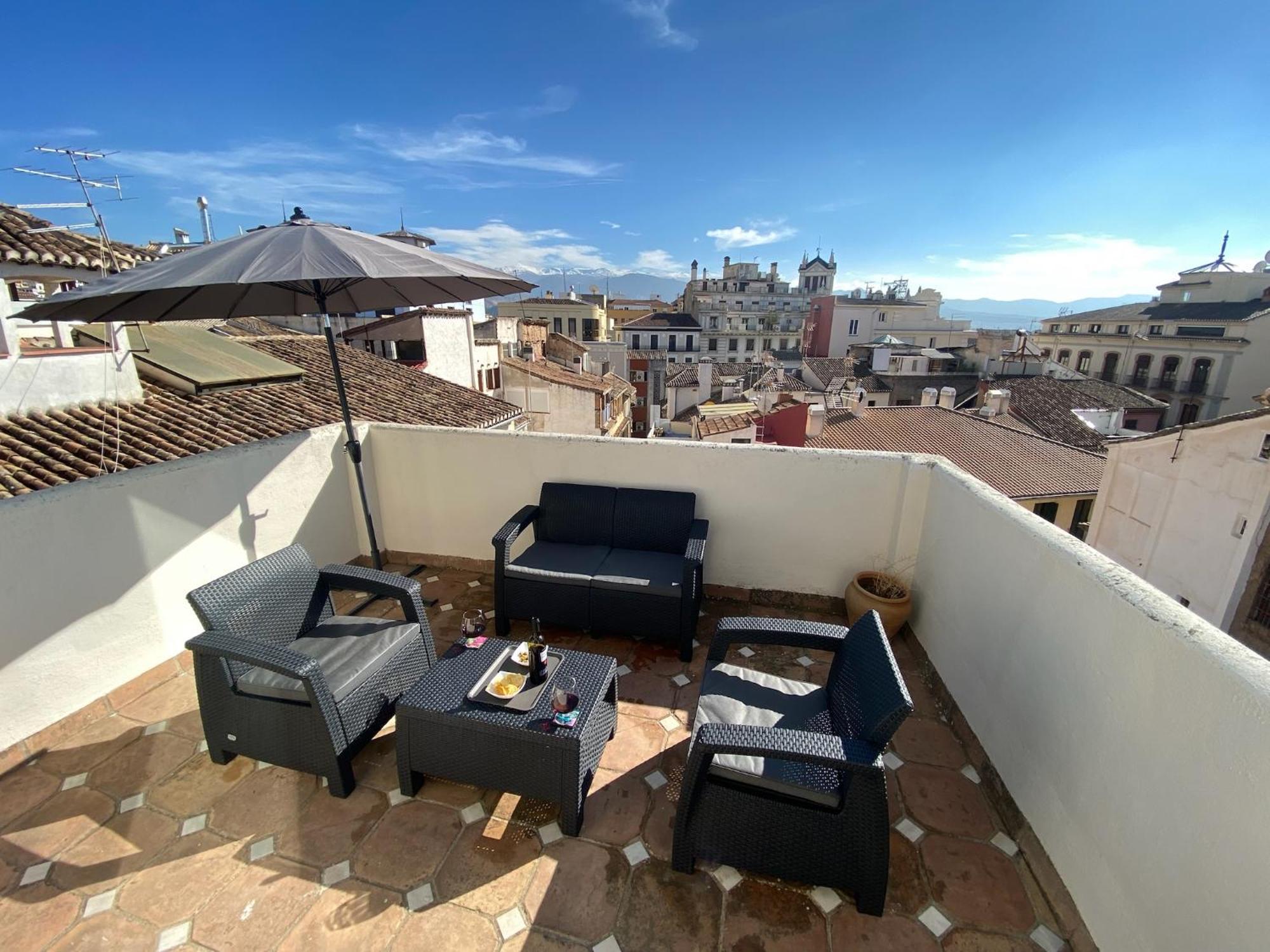 Appartamento Atico Con Vistas En Granada Centro Esterno foto